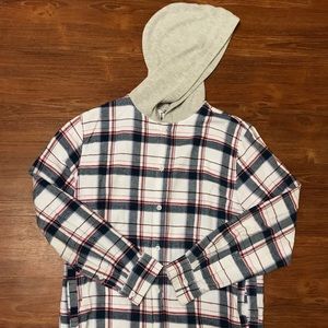 PacSun Mens Hooded Flannel
